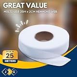 JKG 25m Iron On Hemming Web Tape Extra Strong 2cm No Sew Needed view 2