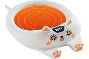 PUSEE Coffee Mug Warmer Auto Shut Off, 3 Temp Coffee Warmer for Desk, Candle Warmer Plate Safely Melt The Candle Releases Scents,Enjoy Your Warm Coffee Tea,Coffee Gifts for Women Men