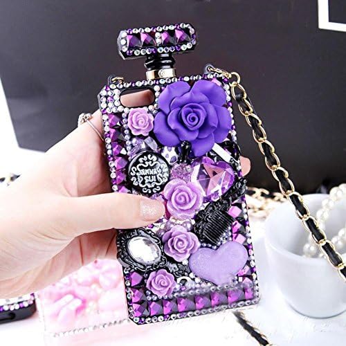 Figer Luxury 3D Handmade Crystal Sparkle Diamond Rhinestone Perfume Bottles Back Case Cover for Samsung Galaxy S7