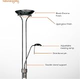 National Lighting Mother and Child Uplighter Floor Lamp with Reading Light view 3