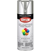 Krylon K05590007 COLORmaxx Spray Paint and Primer for Indoor/Outdoor Use, Metallic Silver 11 Ounce (Pack of 1)