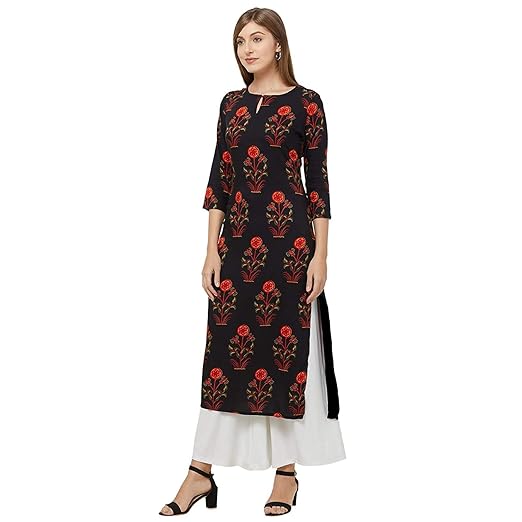 Womens Crepe Straight Kurta