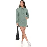 Hoodie Dress for Women – Trendy Pullover Long Fleece Oversized Sweatshirt Dresses for Women 2025 with Pockets, Split Hem