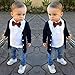 Efaster® 1Set Kids Baby Boys Long Sleeve T-Shirt Tops+Coat+Pants Clothes Outfits (7T)