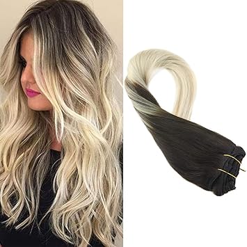 Mosoo 18 Inch Clip In Hair Extensions Remi Human Hair 120g Medium