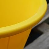 Faithfull 14L 3 Gallon Yellow Builders Mixing Bucket Heavy Duty Reinforced Base view 6