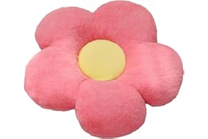 QWINEE Soft Dog Cat Bed Mat Flower Pillow Flower Shaped Throw Pillow Butt Cushion Room Bedroom Sofa Chair Decor Cosy Sleeping Bed Pillow for Small Medium Dog Puppy Kitten Kitty(Pink B 23")