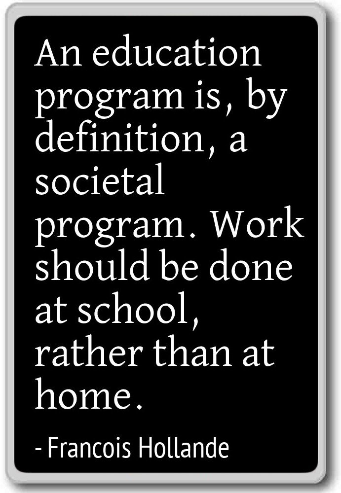 Un programa de educación es, por definición, a. - Imán para nevera ...