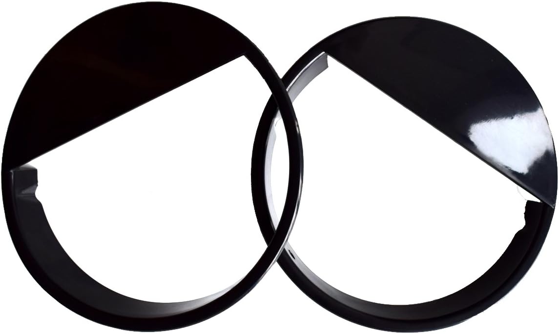 DIYTUNINGS Black Angry Bird Headlight Bezels for Jeep Wrangler TJ 1997-2006
