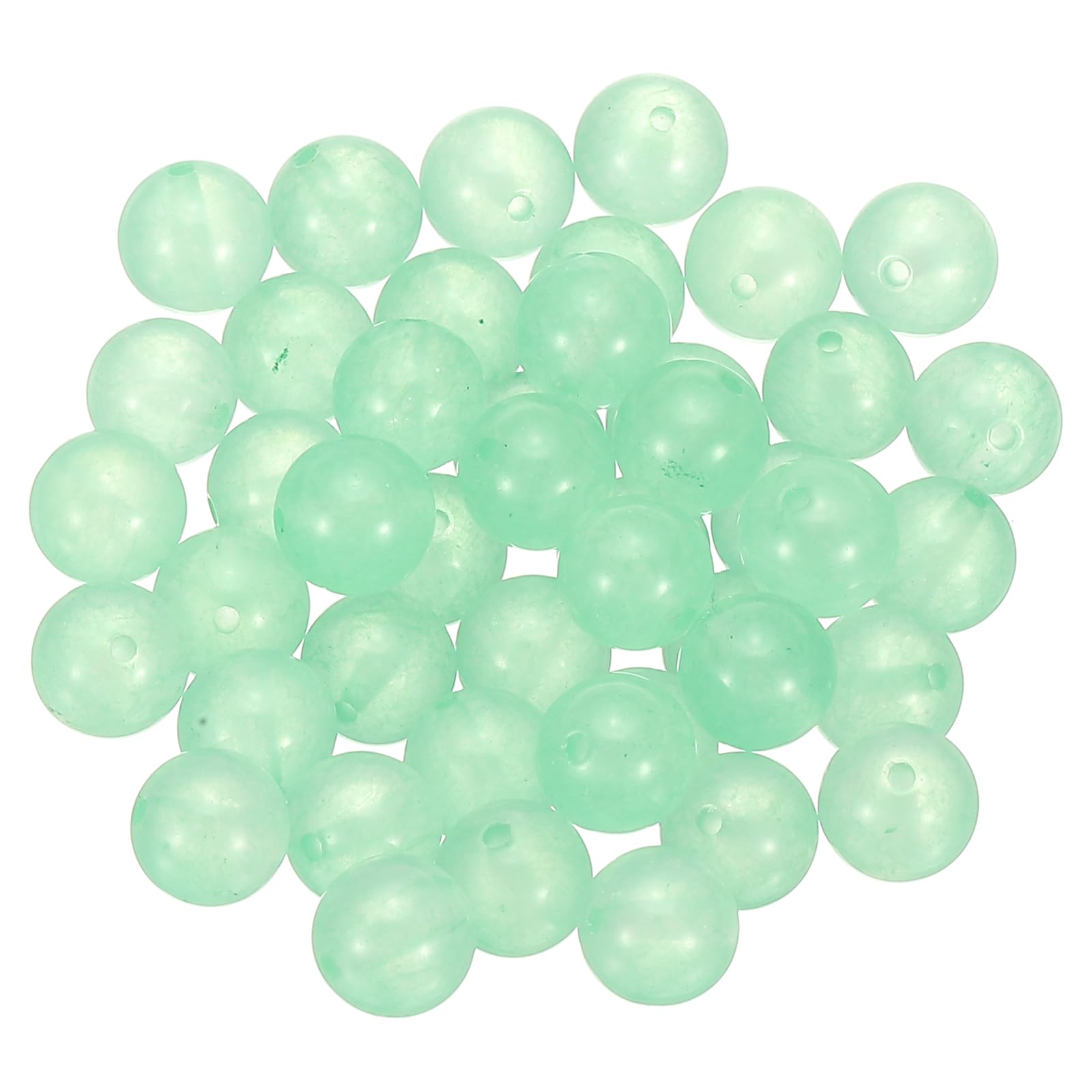 PATIKIL 45 Pcs 8mm Mint Green Aventurine Beads, Round Natural Crystal Gemstone Beads Smooth Stone Beads Jade Loose Beads for Bracelet Necklace Jewelry Making DIY