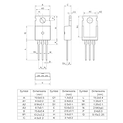 ALLECIN IRLZ44N IRLZ44 MOSFET Transistors 47A 55V