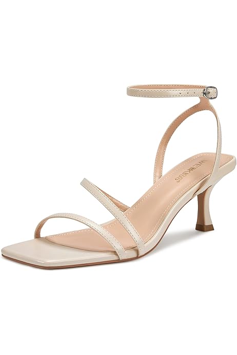 Punta Fina Sandalias Tacon Bajo Beige Tacones Para Mujer Sandalias