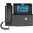 Fanvil X7C Enterprise VoIP Phone, 5-Inch Color Touch Screen, 20 SIP Lines, Dual-Port Gigabit Ethernet, Power Adapter Not Included