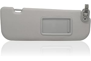 NHILES Right Passenger Side Sun Visor Replacement Compatible with Hyundai Elantra 2011 2012 2013 2014 2015 Replace# 852103X000TX Colour Gray