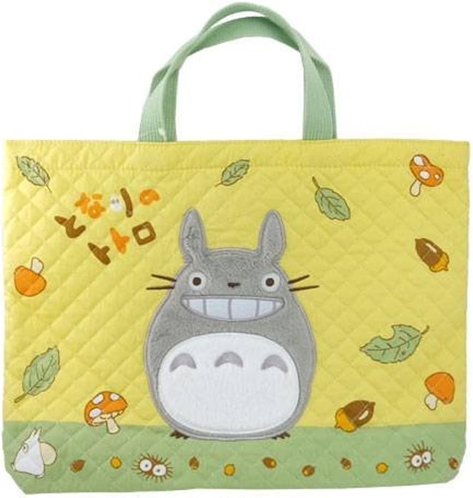 Amazon となりのトトロ ニコニコトトロ キルティングレッスンバッグジブリ通学通園キッズ手提げかばん通販 丸眞 レッスンバッグ