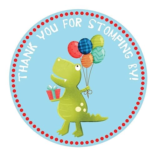 Dinosaur Stickers Kid Boy Birthday Baby Shower Party