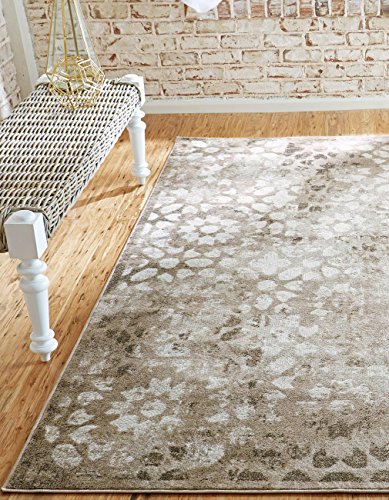 Unique Loom Sofia Collection Brown 8 x 10 Area Rug (8' x 10')