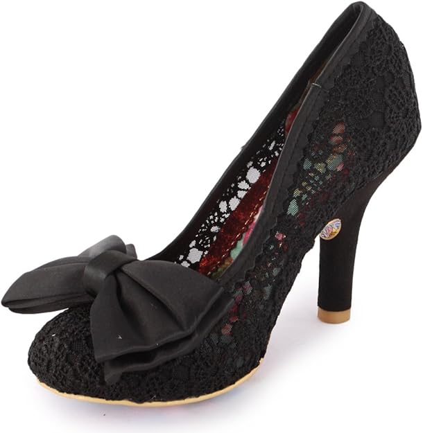 Irregular Choice Women�s Mal E Bow Court Shoes Black Size