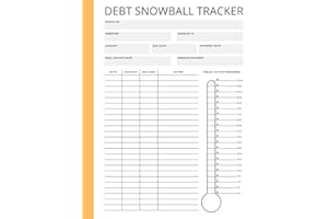 Debt Snowball Tracker: A Notebook To Help You Stay Motivated When Paying Off Debt - Simple DIY Debt Reduction Strategy Planne