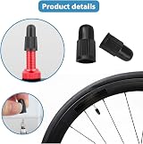DALAETUS 30 Pcs Black Plastic Bike Dust Caps Presta Valve Caps Set view 3