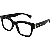Gucci GG1138O-001 Black Square Unisex Eyeglasses