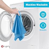 Orighty Microfiber Cleaning Cloths 100 Pack Reusable 11.5x11.5 Blue view 7