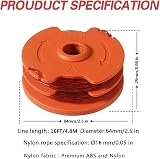 MOECSHSY Strimmer Spool for McGregor Worx 1.6mm Autofeed Replacement view 2