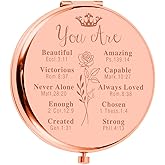 Dorm Room Essentials for Girls Christian Gifts for Women Compact Mirror Inspirational Gifts for Women Stress Relief Confirmation Gifts for Teen Girls First Communion Gifts for Girls Easter Religious