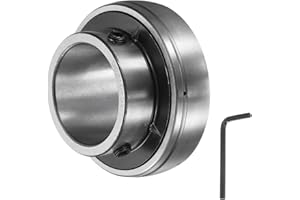 uxcell UC210-31 Pillow Block Bearings 1-15/16" Bore Bearing Units Chrome Steel (GCR15) Flange Mounted Bearing Housing with Wr