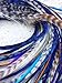 'Exotic Feathers' Boheamian Feather Extensions 13 pcs Kit. Purple,Blue, and Natural Shades