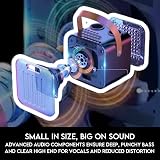 Mr Entertainer Nano Karaoke Machine & Portable Speaker 80W Dual Mics Lights view 6