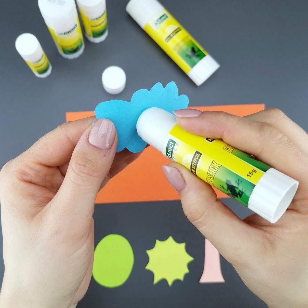 D.RECT Glue Stick 15g - PVA Glue for Craft Art Scrapbooking - Strong Hold Adhesive for Home School & Office Supplies, Pack of 12 - Image 5