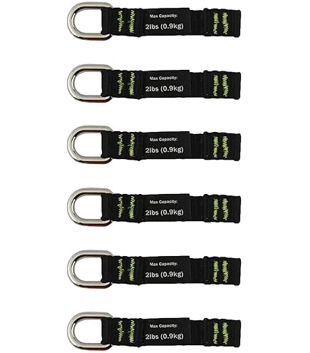 Ergodyne Arsenal Wire Cable Key Rings - 10 Pack Black Coated Iron Keychains