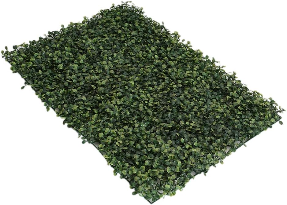 Shiwaki Boxwood Plant Panels 23.62"x15.75" Green Artificial Plants Hedge Fence Privacy Screen Lawn Floor Wall Home Garden Décor - Image 4