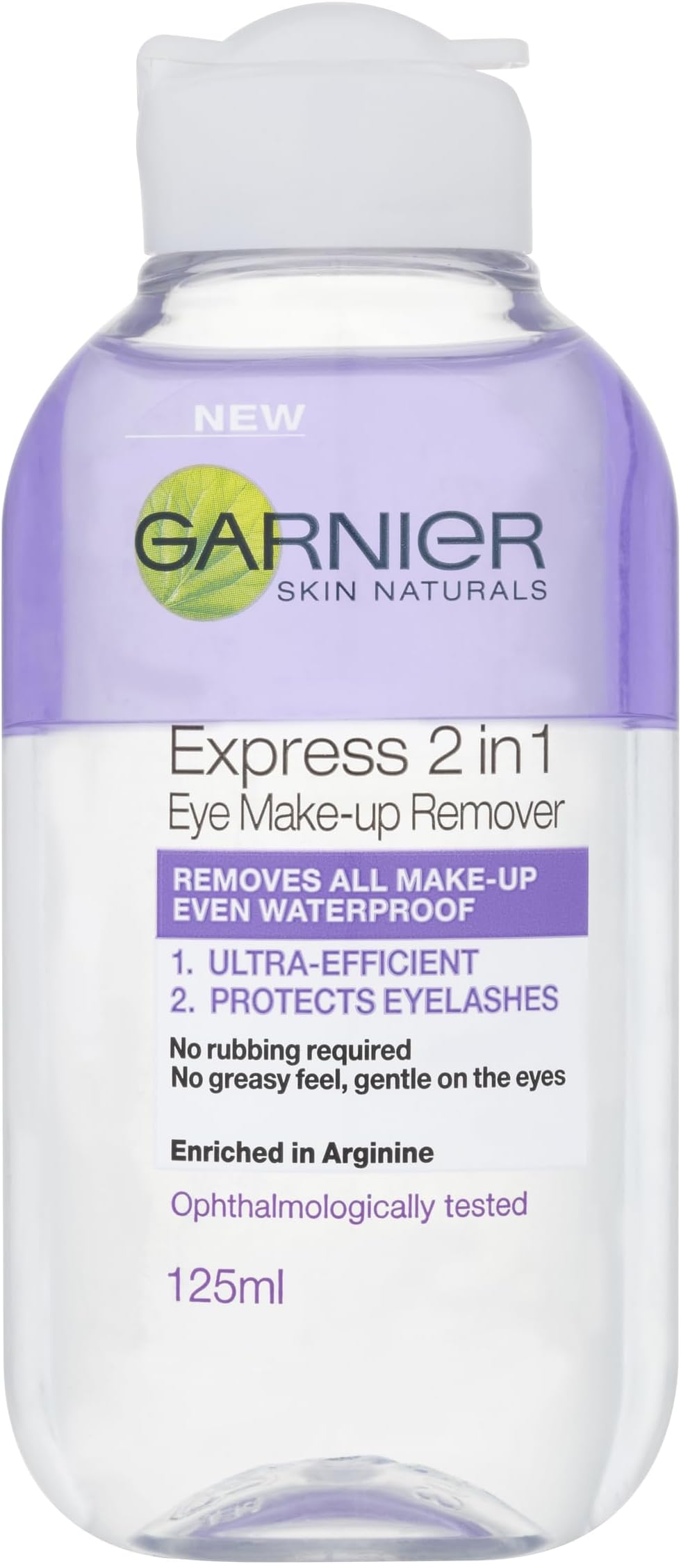 Garnier Skin Active 2in1 Eye Make Up Remover 125 ml Waterproof Safe Eyes