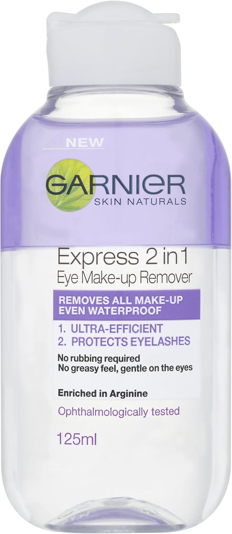 Garnier Skin Active 2in1 Eye Make Up Remover 125 ml Waterproof Safe Eyes