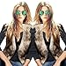 Dikoaina Fashion Women Faux Fur Waistcoat Short Vest Jacket Coat Sleeveless Outwear (M)