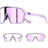 KAPVOE Photochromic Cycling Glasses Men Mountain Bike Glasses Women Clear MTB Sports Sunglasses Bicycle Triathlon Running