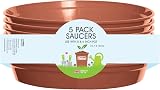 Whitefurze G04118 Garden Pot Saucer 12.7/15cm Terracotta Set of 5