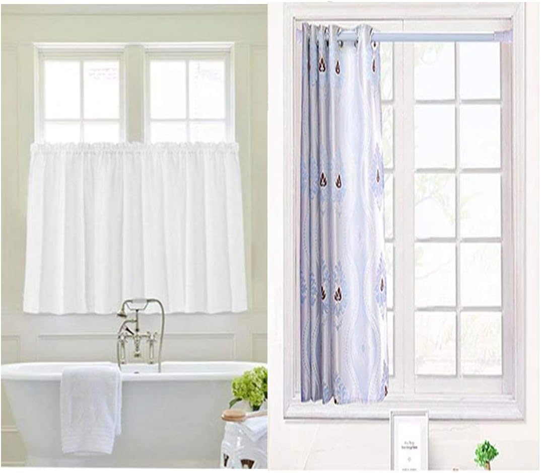 GoodtoU 6 Pack Tension Rods 28 to 48 inches(Approx.)Spring Curtain Rod Tension Curtain Rod: Home & Kitchen