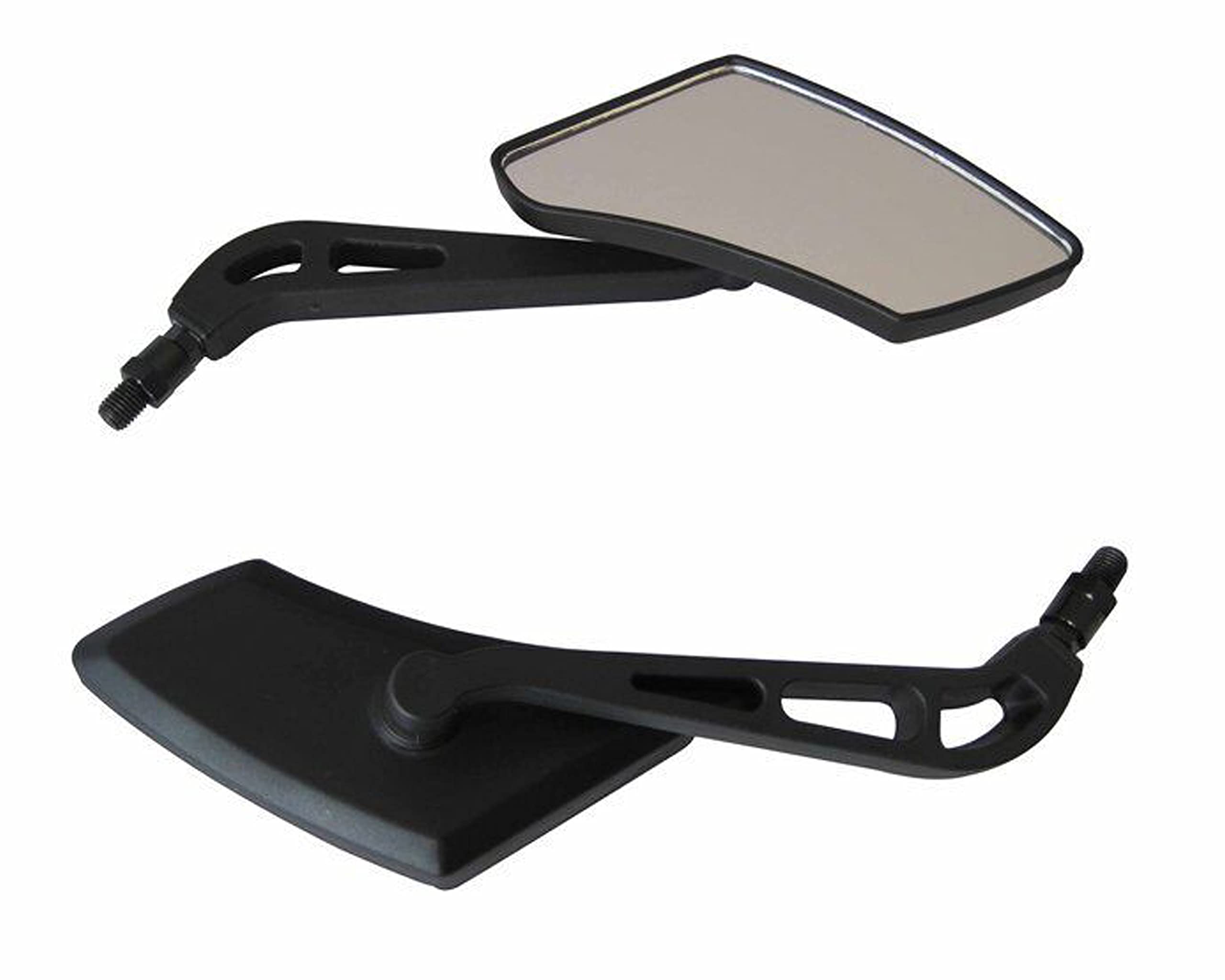 Motorbike Mirrors Universal Rearview Wing Side Mirror Wide Angle Adjustable 10mm Screw Diameter for Most Motorcycles