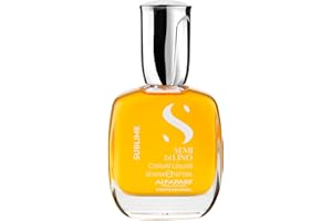 Alfaparf Milano Semi di Lino Sublime Cristalli Liquidi Óleo Capilar com Proteção Térmica – todos os tipos de cabelos - Protege e ilumina - Fórmula vegana – Qualidade Profissional de salão 30ml