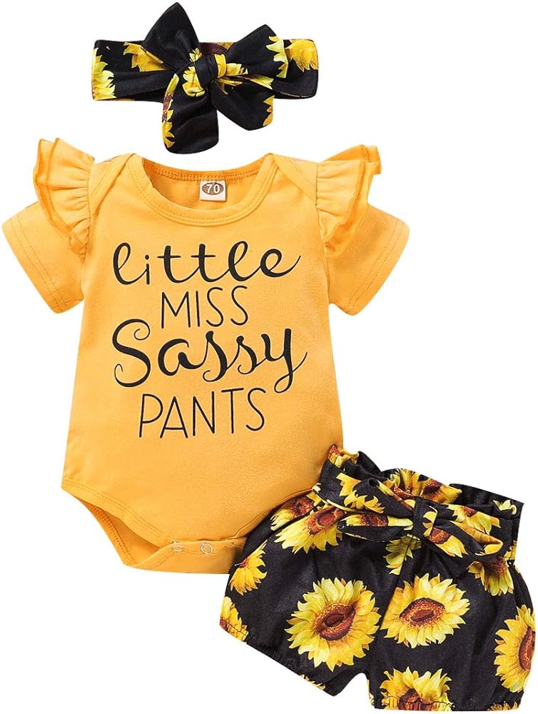 baby girl sunflower clothes