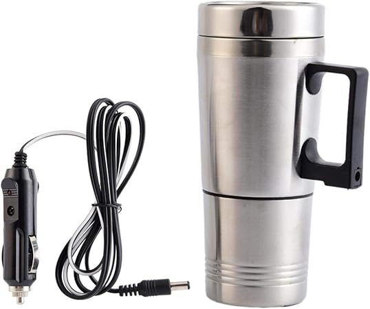 Amazon Co Jp 車用 電気ケトル 電動カップ 大容量 12v車載用ポット カーポット 電動カップ ビーカー 湯沸し器 沸騰可 車中泊 冬対策 旅行用 300ml 車 バイク