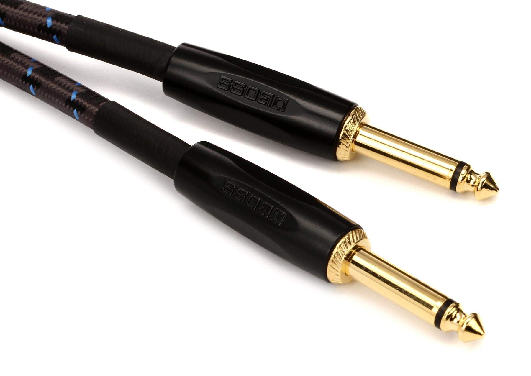 BOSS Feet (6m) Instrument Cable, Straight ¼” Jack (BIC-20), 1/4", 20 ft