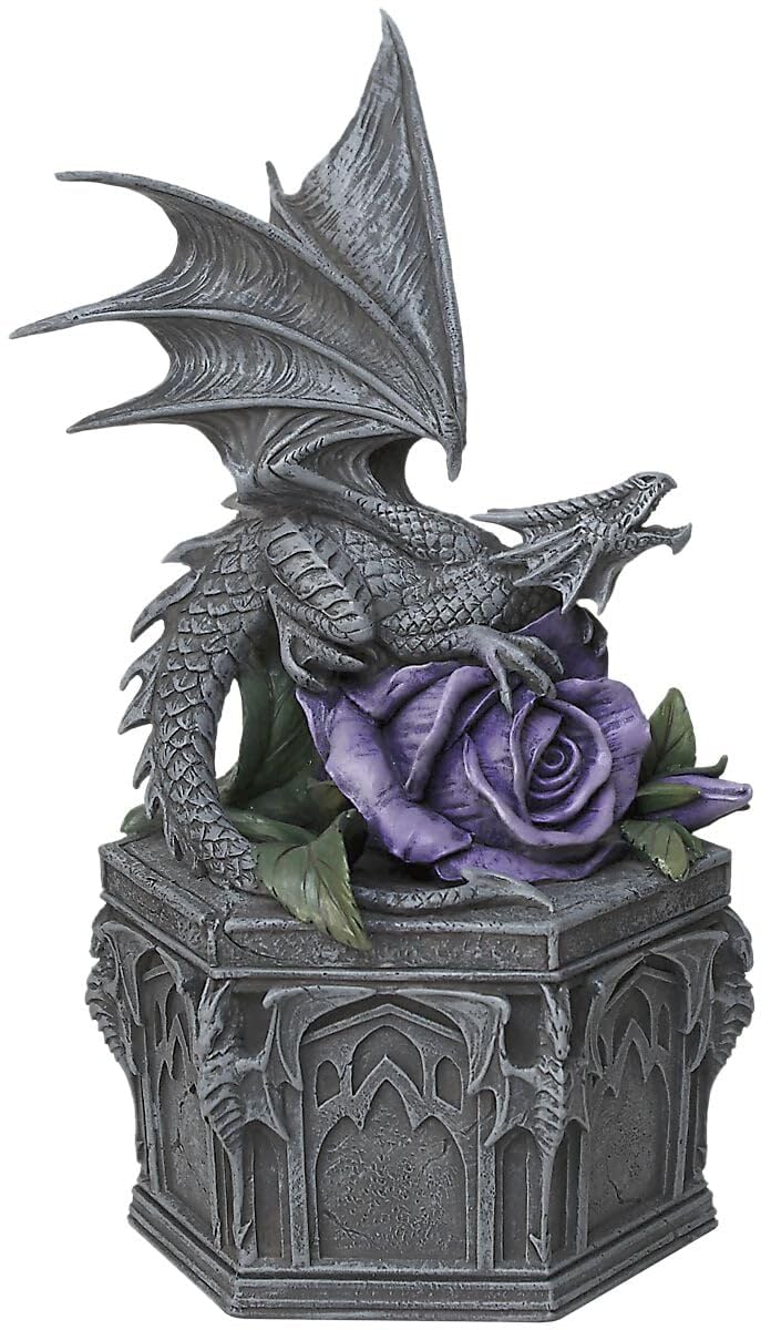 Nemesis Now Dragon Beauty Anne Stokes Box 25cm Black, Resin
