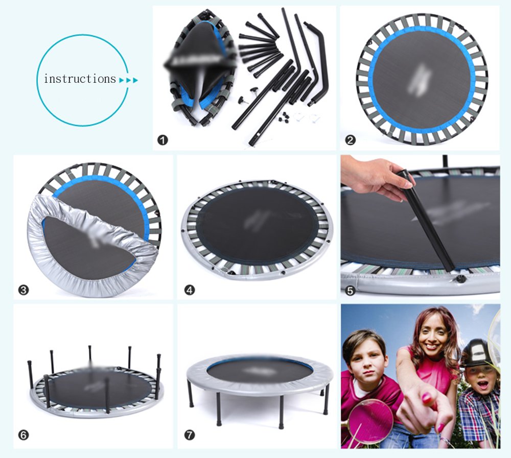 Wly&Home Folding Household Adult Trampoline