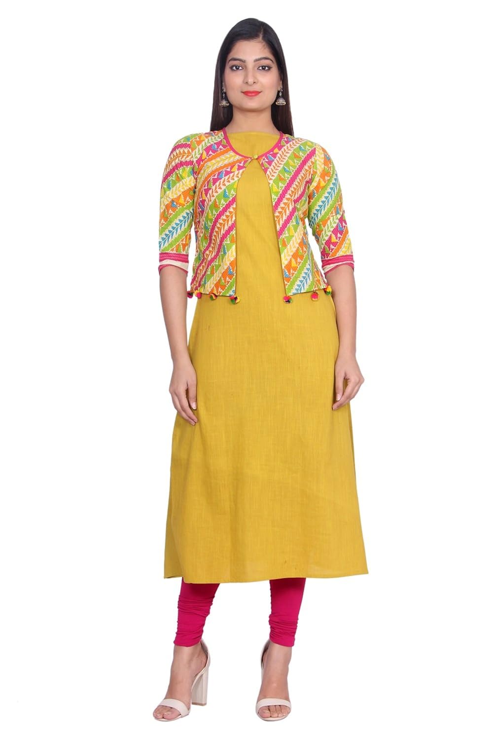 aania women's cotton straight kurti