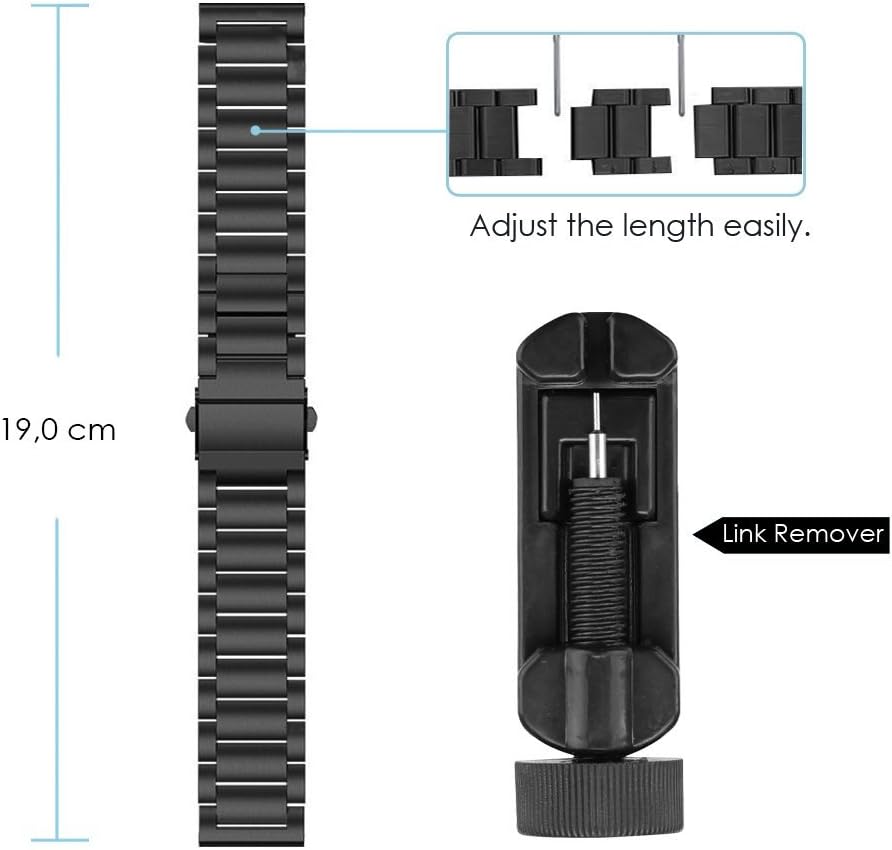 FINTIE Strap Compatible with Garmin Vivoactive 5/Vivoactive 3/Forerunner 645 Music/Vivomove HR Smartwatch - Image 5