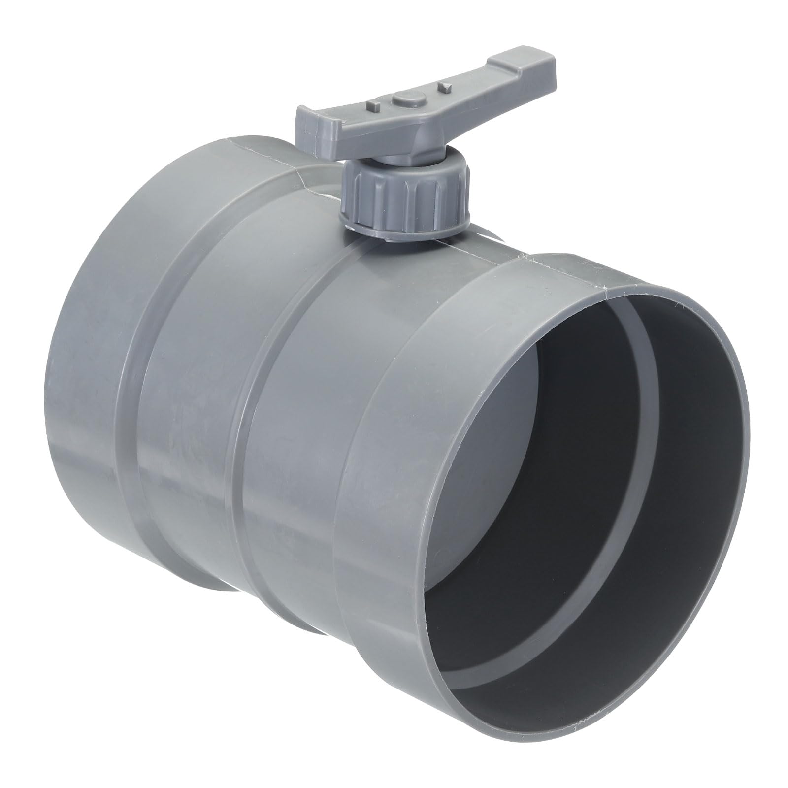 PATIKIL 6.3" HVAC Duct Manual Volume Damper, PP Adjustment Flame Retardant Airflow Backdraft Damper Control for HVAC Air Balancing System, Dark Grey